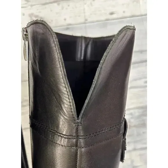 Franco Sarto Beckford Tall Black Riding Boots Size 6M