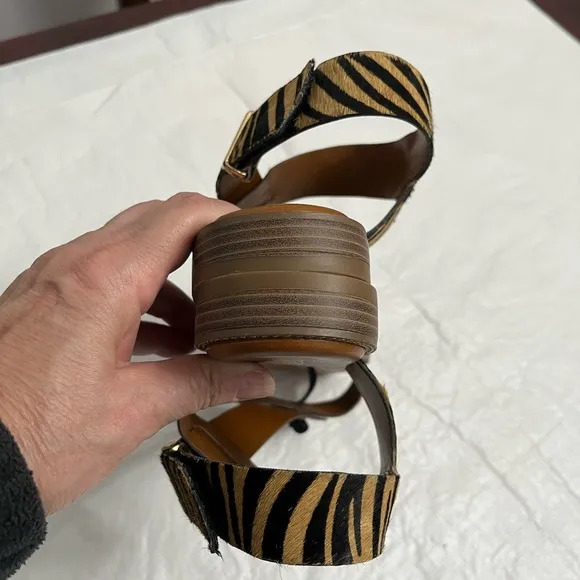 Franco Sarto Glenni safari zebra sandals