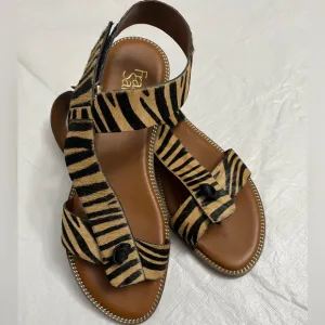 Franco Sarto Glenni safari zebra sandals