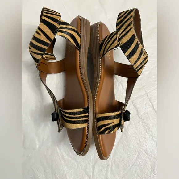 Franco Sarto Glenni safari zebra sandals
