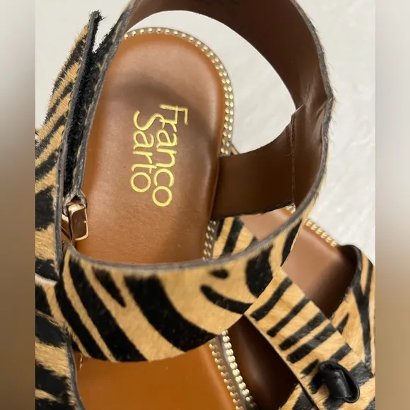 Franco Sarto Glenni safari zebra sandals