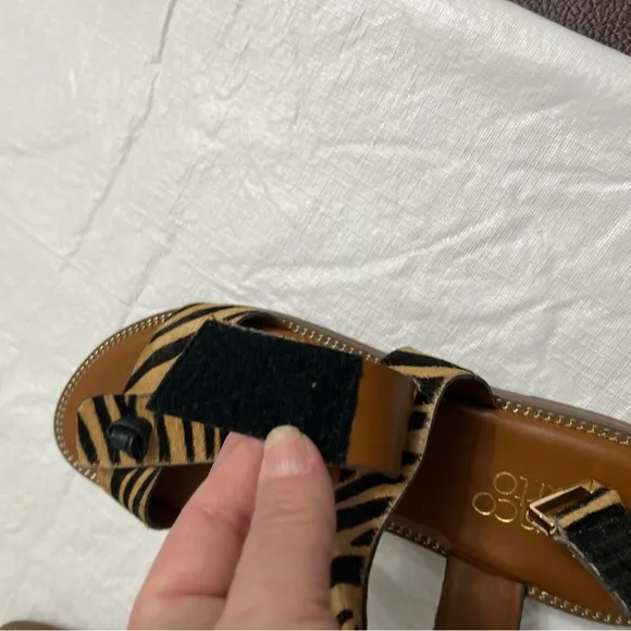 Franco Sarto Glenni safari zebra sandals