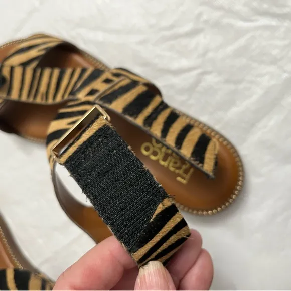 Franco Sarto Glenni safari zebra sandals