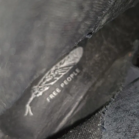 Free People Black Western Boots
