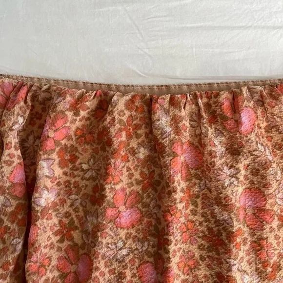 Free People Boho Chic Sheer Floral Skirt