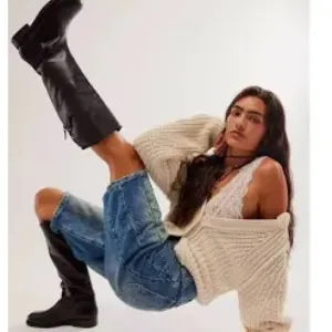 Free People Everly Equestrian Boots Black Size 8