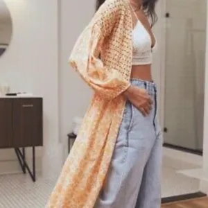 Free People intimately free  Kadence beaded smocked  Robe / Duster