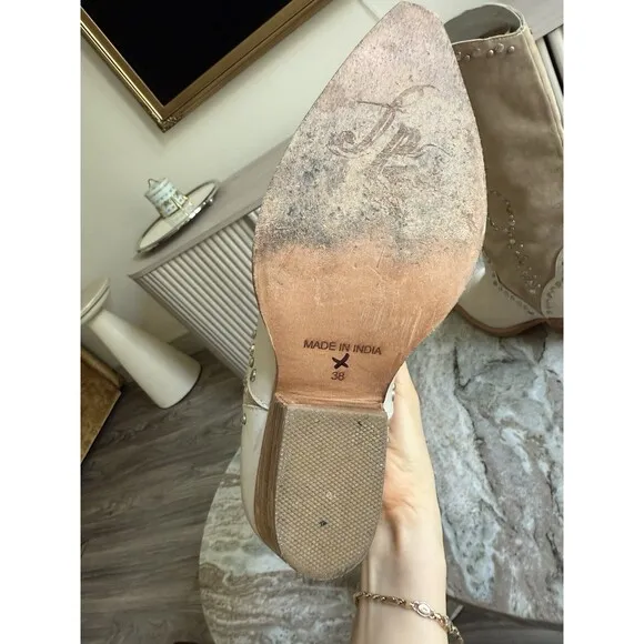 Free People Joelton Studded Western Boots-  38/7.5 $298 A643