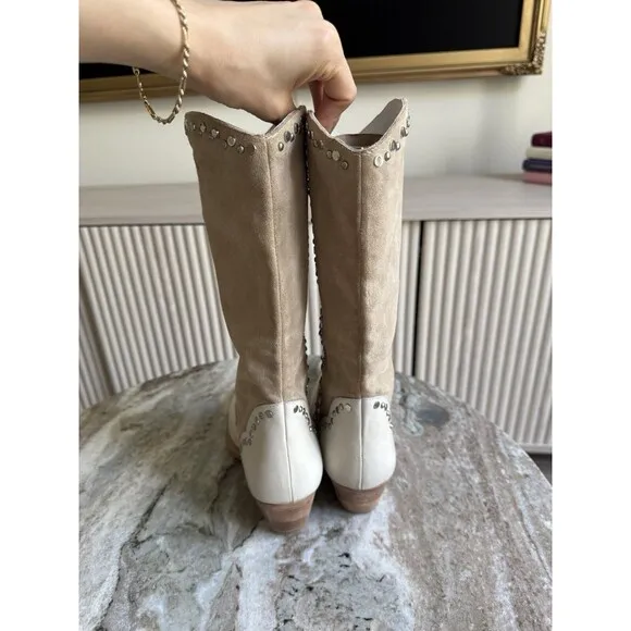 Free People Joelton Studded Western Boots-  38/7.5 $298 A643