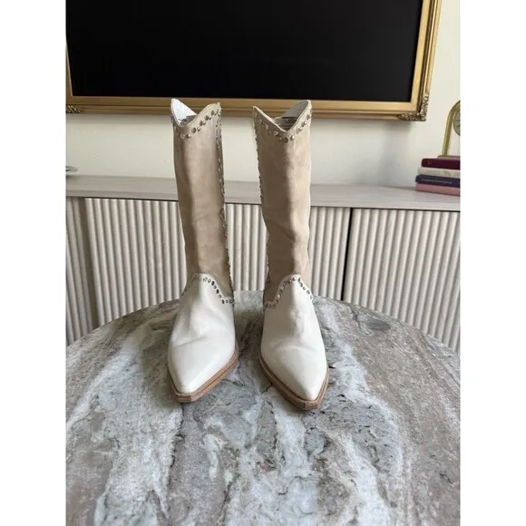 Free People Joelton Studded Western Boots-  38/7.5 $298 A643