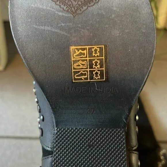 Free People Joelton Studded Western Boots. NWT
