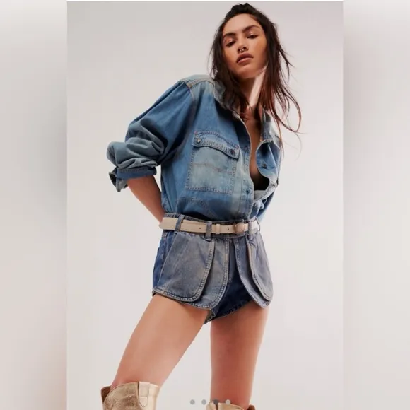 Free People Prince Street Denim Shorts