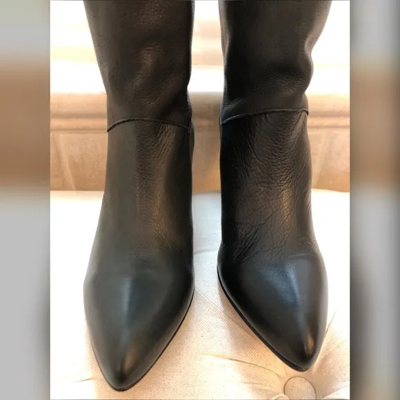 Free People Slouchy Leather Boots Size 36
