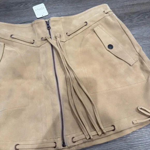 Free People We The Free Sierra Mini Skirt in Chesapeake