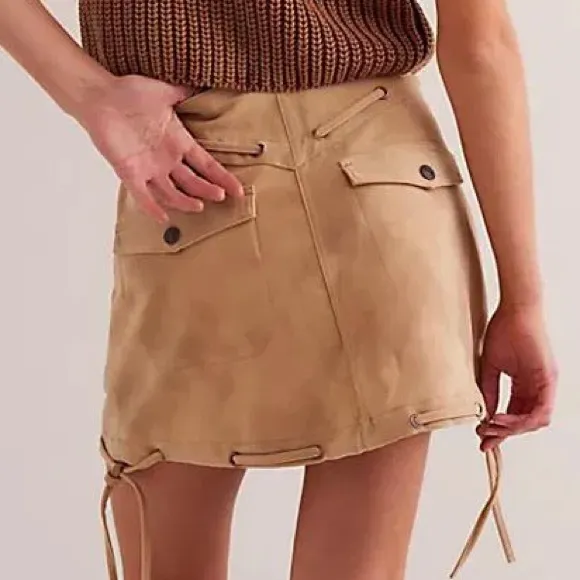 Free People We The Free Sierra Mini Skirt in Chesapeake