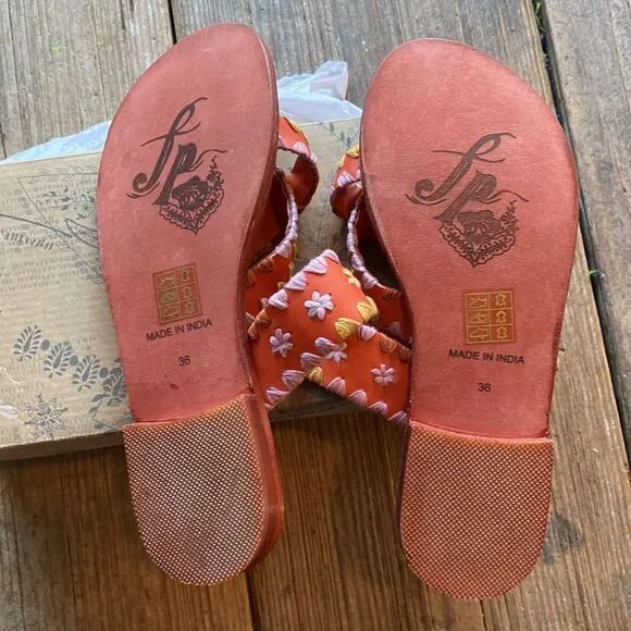 Free People Bella Caia Crochet Sandals
