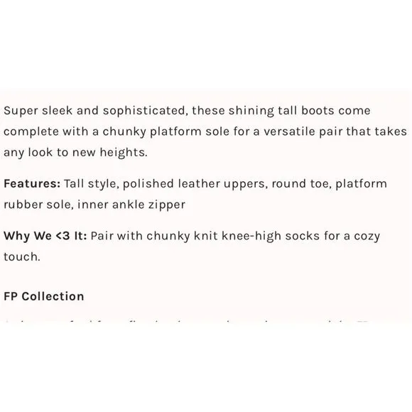 Free People Rhodes Tall Boots NEW!