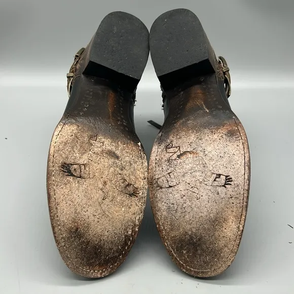 Freebird by Steven Grand Buckle Strap Ankle Booties sz|9