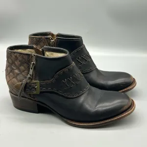 Freebird by Steven Grand Buckle Strap Ankle Booties sz|9