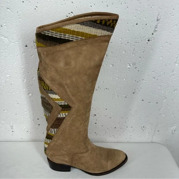 Freebird by Steven size 8 Aztek Roadie Tall Brown Distressed Leather Boots
