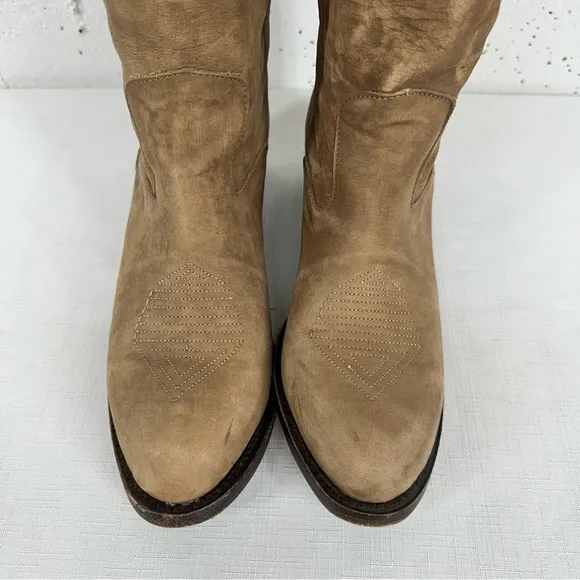 Freebird by Steven size 8 Aztek Roadie Tall Brown Distressed Leather Boots