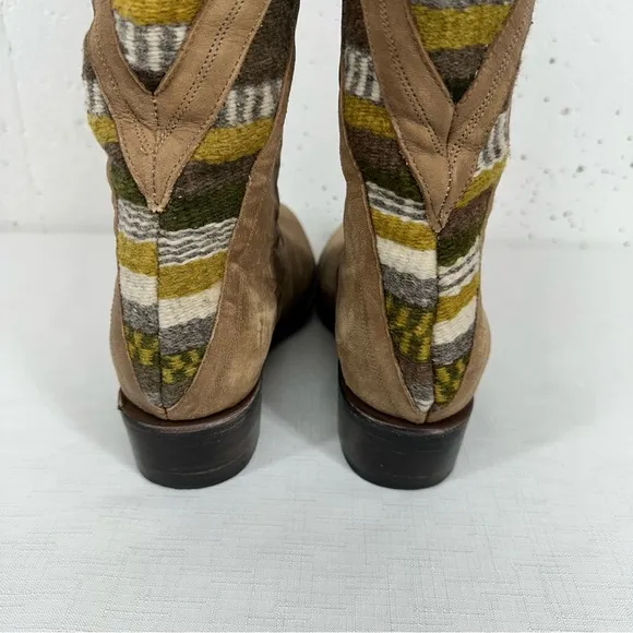 Freebird by Steven size 8 Aztek Roadie Tall Brown Distressed Leather Boots