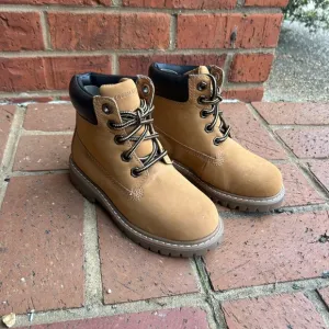 Freeman Work Treemont Worker Lace Up Tan Boots