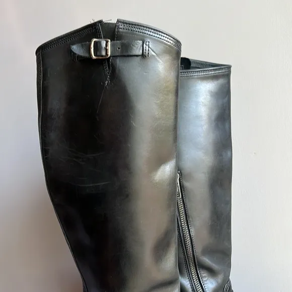 Fry tall black boots size 7.5 like new