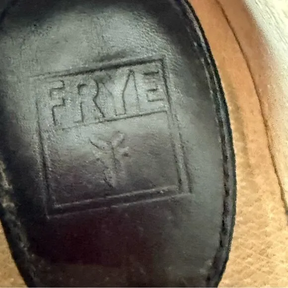 Frye Black Leather Ankle Boots Heels Women’s 9