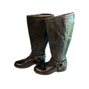 Frye‎ Black Size 7 Biker Style Boots Tall