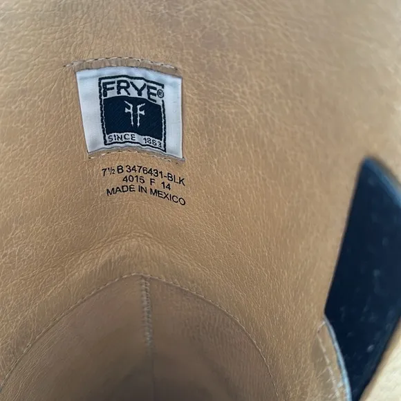 Frye; black tall boots “Melissa”