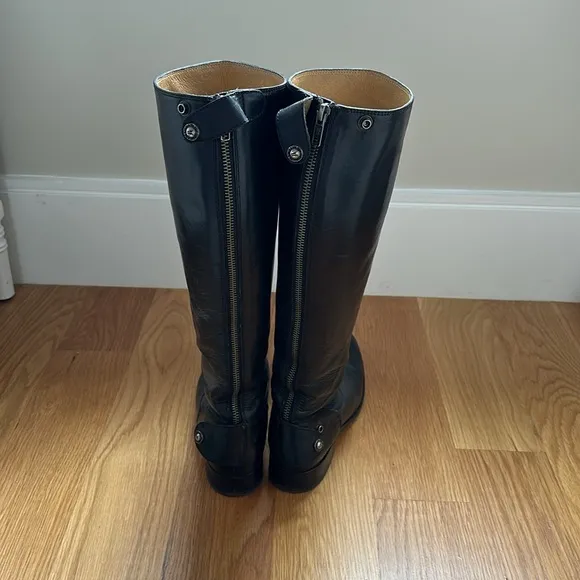 Frye; black tall boots “Melissa”