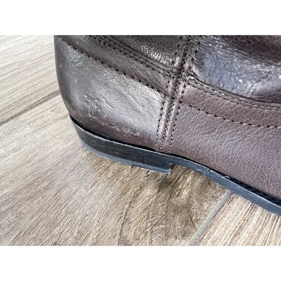 Frye Brown Leather Tall Boots Womens Sz 5.5
