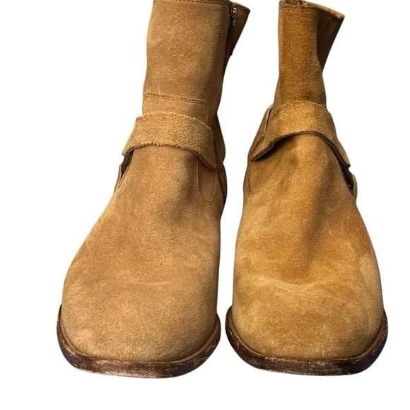 Frye Dara Suede Leather Harness Boots, Women’s Size 10.