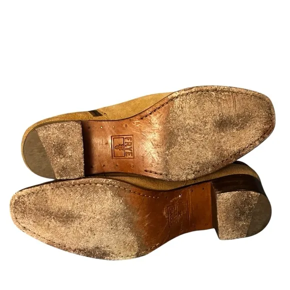 Frye Dara Suede Leather Harness Boots, Women’s Size 10.