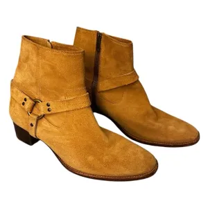 Frye Dara Suede Leather Harness Boots, Women’s Size 10.