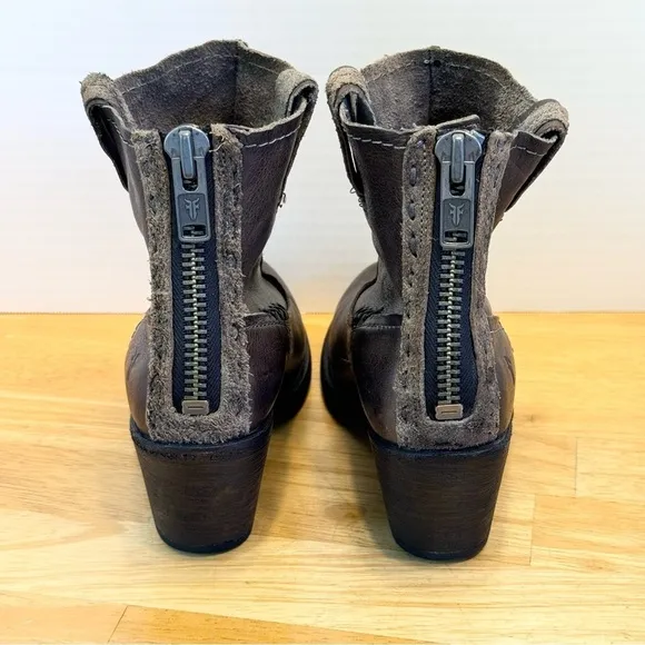 FRYE Heeled Western Ankle Boot 8.5