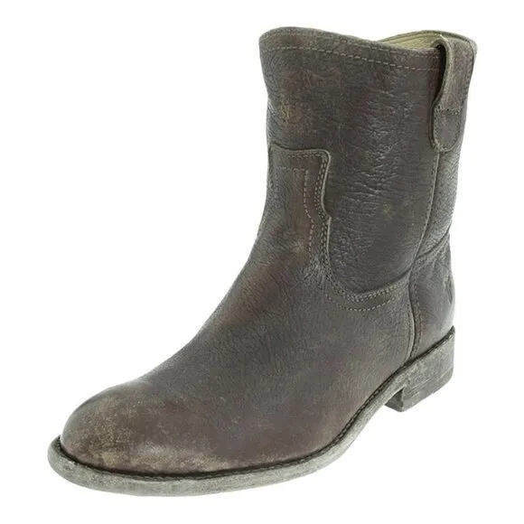 Frye Jaden Roper Western Leather Ankle Boots Size 7.5