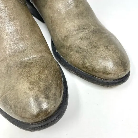 Frye Jaden Roper Western Leather Ankle Boots Size 7.5