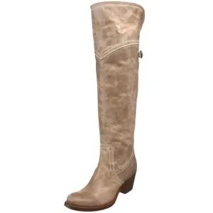 Frye Jane Tall Boots Knee High Taupe SZ 7