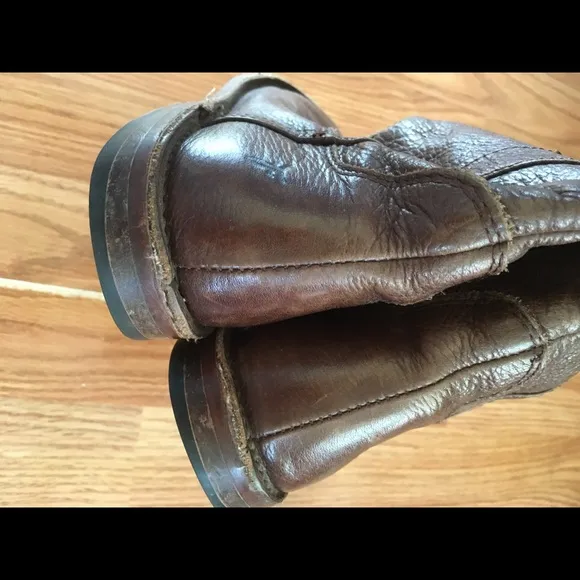 Frye kids brown Paige tall boots size 1