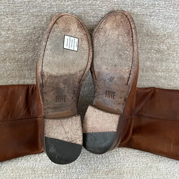 Frye Melissa Button 2 Tall Equestrian Boots in Cox 6.5
