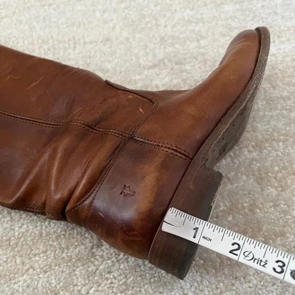 Frye Melissa Button 2 Tall Equestrian Boots in Cox 6.5