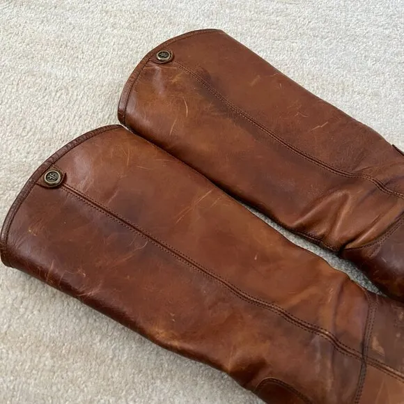 Frye Melissa Button 2 Tall Equestrian Boots in Cox 6.5