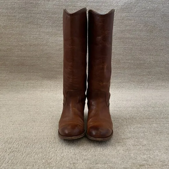 Frye Melissa Button 2 Tall Equestrian Boots in Cox 6.5