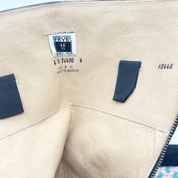 Frye Melissa Button Back Zip Tall Riding Boot Brown size 6