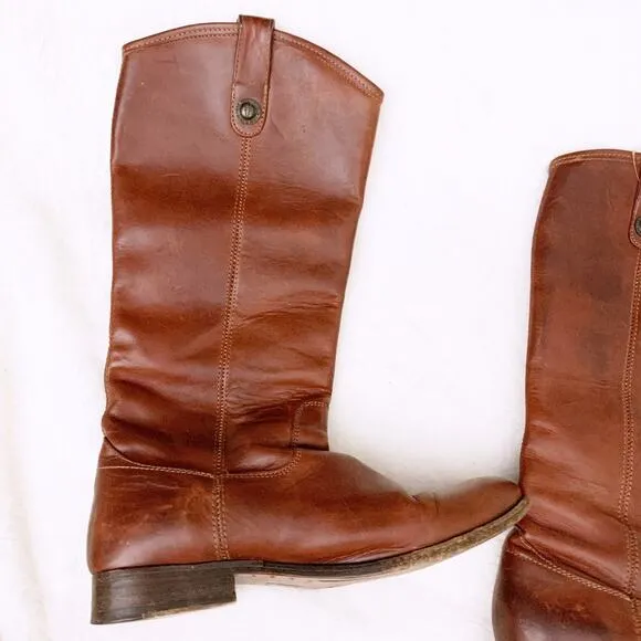 Frye Melissa Button Lug-Sole Tall Riding Boots