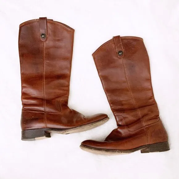 Frye Melissa Button Lug-Sole Tall Riding Boots