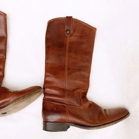 Frye Melissa Button Lug-Sole Tall Riding Boots