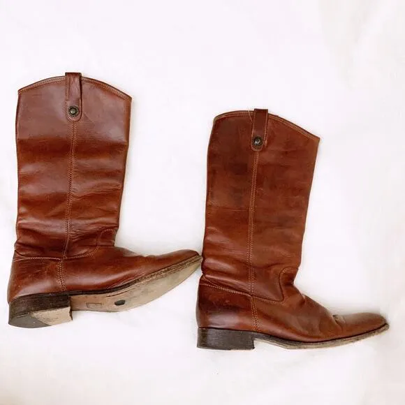 Frye Melissa Button Lug-Sole Tall Riding Boots
